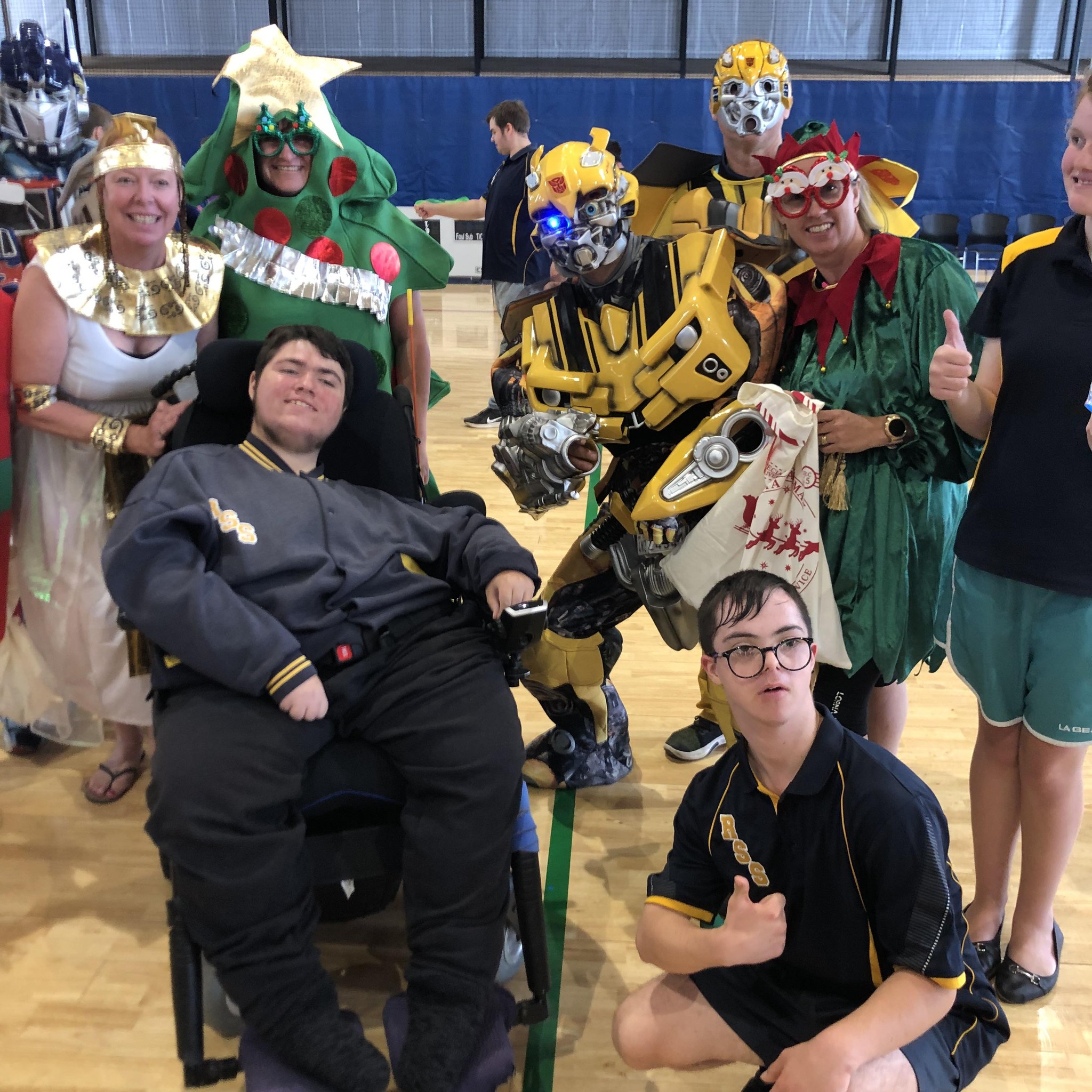 Precise team at a community charity event